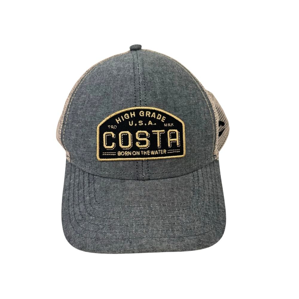 Costa Del Mar High Grade Mesh Adjustable Cotton Blend Baseball Trucker Hat Cap
